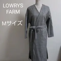 LOWRYS FARM　ノーカラー　ロングコート　Mサイズ