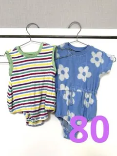 夏用ロンパース2点セット