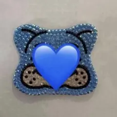 うちわデコ ストーンデコ 青 パーツ