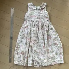 ローラアシュレイ　花柄 ノースリーブワンピース　110-120のサムネイル