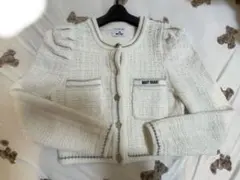 LILY BROWN×MARY QUANT ツイードニットカーディガン