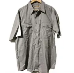 ひ*り様 BIG MAC グレー 半袖ワークシャツ XXLT 90‘sデッドスト