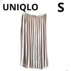 ユニクロ　UNIQLO プリーツスカート　グレージュ