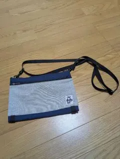 ネイビー グレー ショルダーバッグ サコッシュ