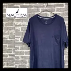 【ノーティカ】Tシャツ　半袖　胸ポケットロゴ　定番カラー　美品　希少商品