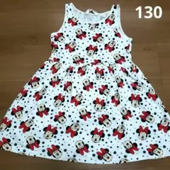 H&M　 ミニーマウス ノースリーブワンピース 122/128　130cm