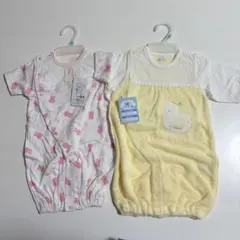 【新品未使用】女の子　半袖ドレス　七分袖ドレスオール