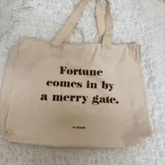 美品 ダブルクローゼット トートバッグ オタ活バッグ シンプルのサムネイル