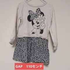 GAP　110センチ　ミニーマウス 長袖ワンピース