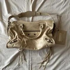 バレンシアガ BALENCIAGA ザ・シティ2WAYハンドバッグ アイボリー