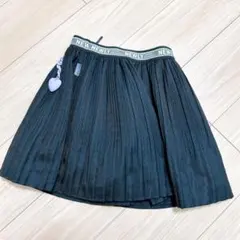 NEWLY 黒 プリーツスカート