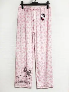 新品 ハローキティ ルームウェア パンツ L ポケット付 ピンク 花柄 サンリオのサムネイル