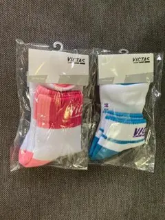 【未使用】VICTAS 卓球用ソックス M (22-24cm)　2足組