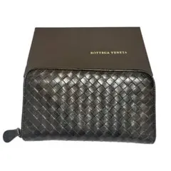 【未使用級】BOTTEGA VENETA ラウンドファスナー イントレチャート