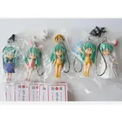 うる星やつら ラム編 カプセルおみくじ ストラップ 全5種セット キーホルダー