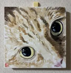 アクリル画　猫19