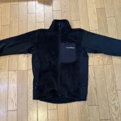 mont-bell ブラック フリースジャケット XS