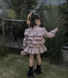 wonnyribbon autumn p-frill jacket skirt