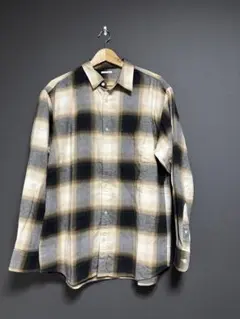 チェック柄 長袖シャツ L
