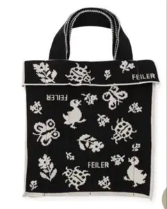 FEILER × KNT365 ハイジ ミニバッグ コニッティーブラックのサムネイル