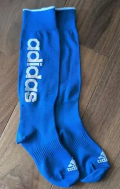 adidas サッカー　ソックス 青