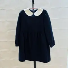 ラルフローレン120cmワンピース　卒園式入学式受験ラウンドカラー　ネイビー