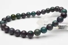 希少ルビーサファイアフックサイトインカイヤナイト　6.5mm　天然石ブレスレット