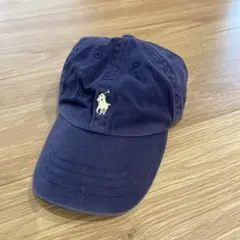 POLO RALPH LAUREN キャップ 刺繍ロゴ 紺 キッズ　2T-4T