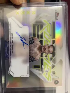 Joshua Van 直筆サインカード 2025 ToppsFinest UFC