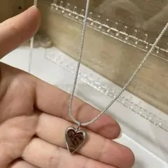 シルバー　ハート型　ペンダント ネックレス