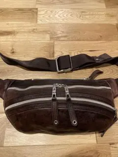 美品】COACH コーチ ボディバッグ レザー ブラウン メンズ チャーム付 