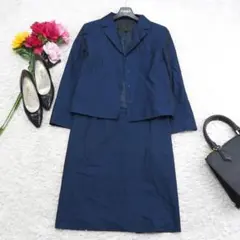 G8552*UNTITLED アンタイトル☆スカート☆スーツ☆セットアップ☆紺