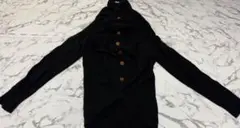 ★COMME des GARÇONS ボタン付き長袖カーディガンレディース