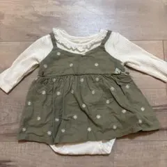 mamaraku ロンパース 70cm 小花柄 レース
