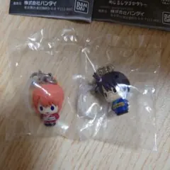 銀魂　吉原大炎上　めじるしアクセサリー　神楽・志村新八　セット