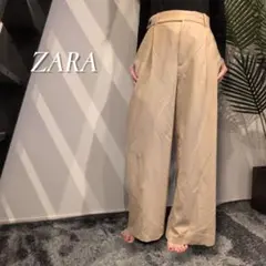 ZARA パンタロンスタイル ジャンブスラージ ワイドレッグパンツ