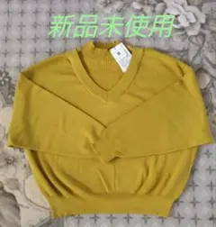 新品未使用 重ね着風 長袖セーター М