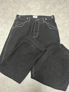 美品　Schott オールドヒッコリー デニムパンツ　ブラック34のサムネイル