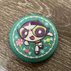 パワーパフガールズ 刺繍缶バッジ　バターカップ