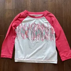patagonia ラッシュガード 2T 白/赤