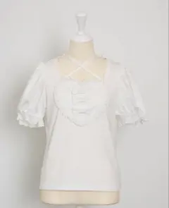 pium ハートリボンパフスリーブTシャツ - メルカリ
