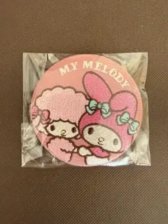 サンリオ刺繍缶バッジ　マイメロ