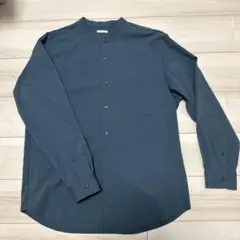 GU イージーケアバンドカラーシャツ(長袖)SW L