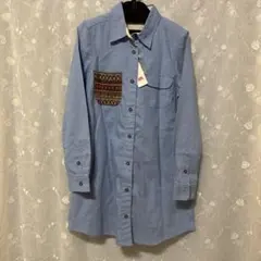 未使用レディースシャツ【RyuRyu】ベルーナ　 長袖 ポケット付きシャツ