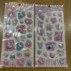 プチウォーターinシール 2点セット ウォーターシール ストーン付き サンリオ