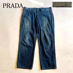 希少 PRADA デニム クロップドパンツ W30 テーパード メンズ 2010のサムネイル