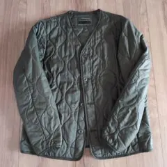 UNIQLOウォームパテッドミニタリージャケット　オリーブグリーン L