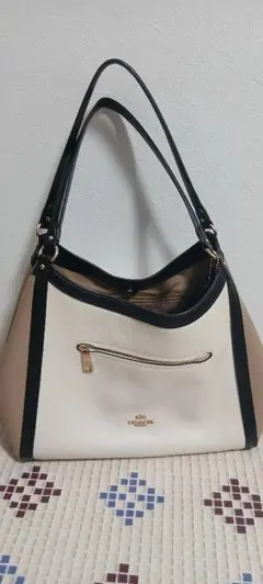 COACH ショルダーバッグ ホワイト/ベージュ/ブラック