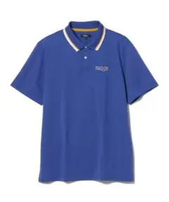 BEAMS Malbon Golf ポロシャツ ブルー Mサイズのサムネイル