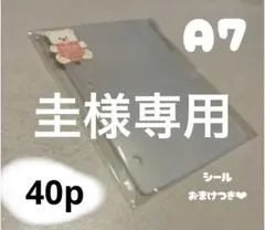 〈最安値〉A7 6穴 半透明リフィル シール台紙40p
